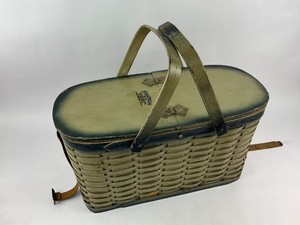 Vintage Hawkeye Refrigerator Picnic Basket