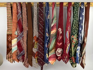 14 Vintage Mens Necktie Lot #5