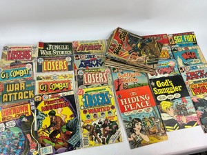 Vintage War Combat Military Comic Book Lot - DC Comics, G.I. Combat, Losers, War &amp Attack, Jungle War Stories, Plus Several More