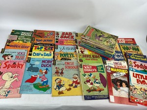 Vintage Gold Key, Harvey, Whitman Comic Book Lot - Walt Disney, Mickey Mouse, Uncle Scrooge, Tom & Jerry, Yogi Bear, Jetsons, Plus Several More
