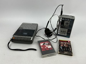GE Personal Cassette Player with Metallica & Skid Row Tapes, Plus Panasonic Tape Recorder- Both work