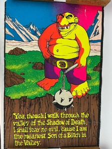 Vintage Black Light Poster