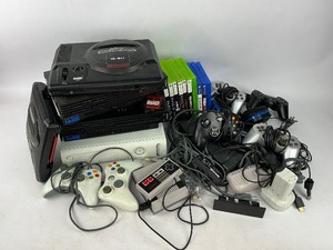 Xbox, Sony Playstation, Sega Genesis, Nintendo Gaming Lot for Parts or Repair - Plus Games