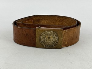 WWI Imperial German Leather Belt & Buckle