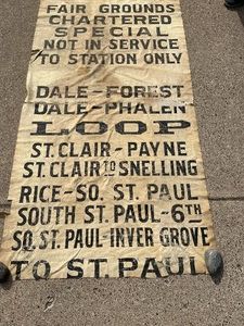 St. Paul Streetcar Trolly Street Name Sign Reel
