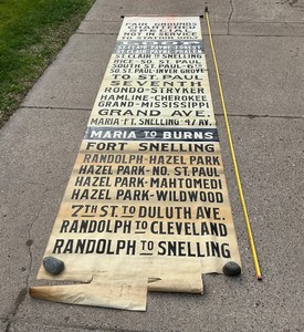 St. Paul Streetcar Trolly Street Name Sign Reel