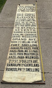 St. Paul Streetcar Trolly Street Name Sign Reel
