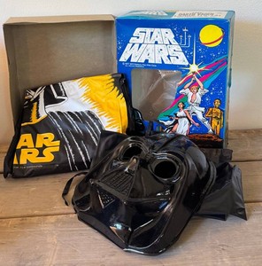 FR - Vintage Star Wars Ben Cooper Darth Vader Costume & Mask