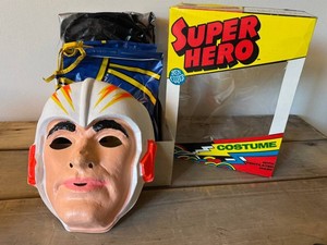 FR - Vintage Buck Rogers Costume Ben Cooper Mask & Box