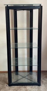 LR - Bell Oggetti Metal & Glass DIsplay Shelf
