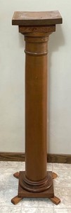 LR - Plant Stand - Vintage Wooden Pedestal