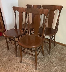 LR - Set of Four Vintage Dining Chairs