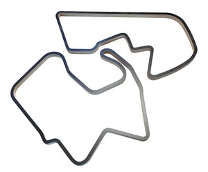 LR - Abstract Wall Decor Set- Brainerd International and Laguna Seca Race Track Outlines