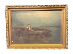 LR - Antique Painting Alone and Forsaken Heinrich Vosberg
