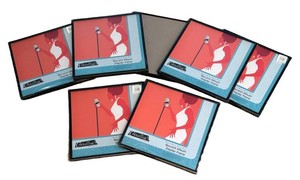 LR - Set of 7 Record Album Display Frames by Collectors Museum