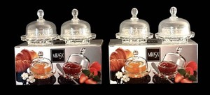 FR - Covered Butter Dishes - Mikasa Salina (Lot of 4)