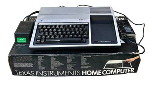 FR - Vintage Home Computer Texas Instruments TI-994A With Modulator & Manuals