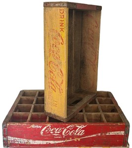 G - Vintage Coca-Cola Wooden Bottle Crates