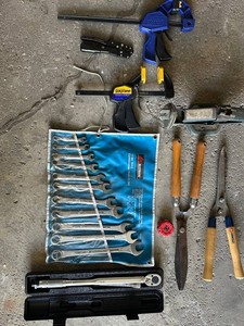 G - Hand Tools Mixed Lot Alltrade Wrenches, Quick-Grip Clamps & Arnold Cutters