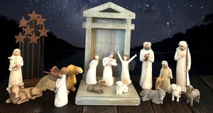 FR - Willow Tree Crche Nativity Figures Mixed Lot (Approx. 16 Pieces)
