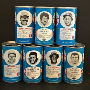 FR - Vintage Royal Crown Cola Advertising Cans (Lot of 7)