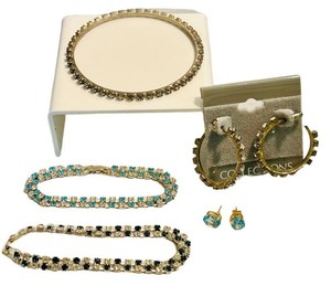 LR - Rhinestone Jewelry Bracelet & Earring Mixed Lot