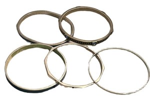 K - Vintage Sterling Silver Bangles Set (Lot of 5)