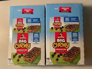 GA 5 - Quaker Big Chewy Chocolate Chip Granola Bars 10-Count (Lot of 2)