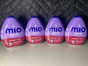 FL 5 - Mio Unwind Blueberry Lemon Magnesium & B Vitamins Liquid Water Enhancer (Lot of 4)