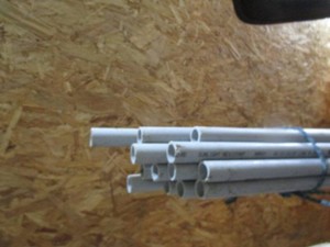 Rigid 34 non-metallic conduit, 13...