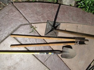 Post hole digger, tamper, spade...