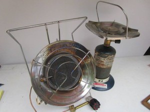 Mr Heater sunflower heater, camp st...