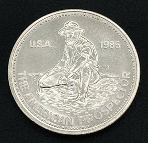 1985 Engelhard American Prospector 1 oz. Silver Round (.999 Fine Silver)