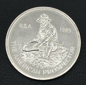 1985 Engelhard American Prospector 1 oz. Silver Round (.999 Fine Silver)