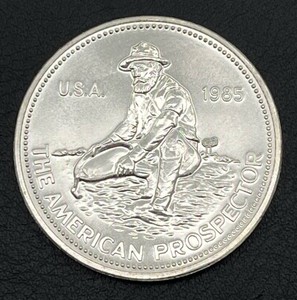 1985 Engelhard American Prospector 1 oz. Silver Round (.999 Fine Silver)