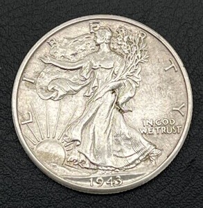 1943 Walking Liberty Half Dollar (90% Silver)