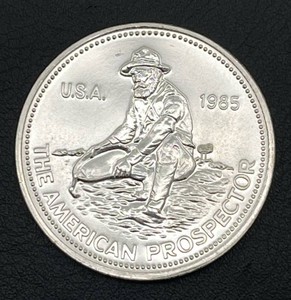 1985 Engelhard American Prospector 1 oz. Silver Round (.999 Fine Silver)