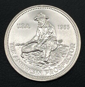 1985 Engelhard American Prospector 1 oz. Silver Round (.999 Fine Silver)