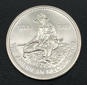 1985 Engelhard American Prospector 1 oz. Silver Round (.999 Fine Silver)