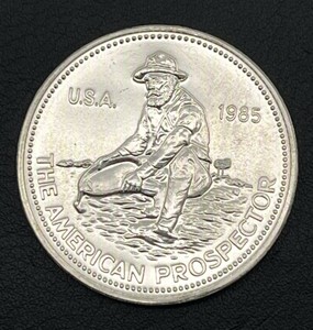 1985 Engelhard American Prospector 1 oz. Silver Round (.999 Fine Silver)