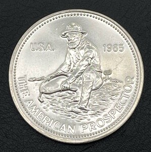 1985 Engelhard American Prospector 1 oz. Silver Round (.999 Fine Silver)