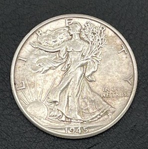 1945-D Walking Liberty Half Dollar (90% Silver)