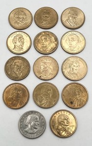 Lot of 14 $1 Coins