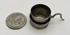 Antique Metal Collapsible Telescoping Hunters Cup (2 Wide) - No Makers Mark
