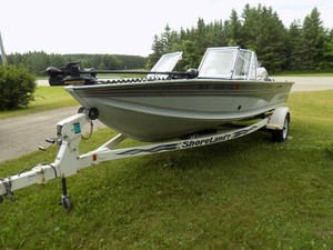 1995 Alumacraft Phantom F/S, Mercury 150hp, Shorlander roller trailer (Remarkably clean boat)