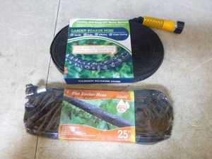 2 New Flat Garden Soaker Hoses