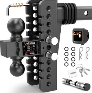 Adjustable Trailer Hitch 8 Drop, Ball