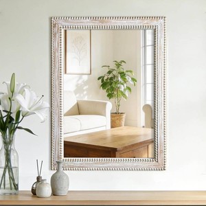 Wood Wall Mirror 24x32, Rustic Frame