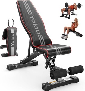 YOLEO Adjustable Weight Bench, 84 inclines