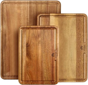 YSTKC Acacia Wood Cutting Board Set of 3